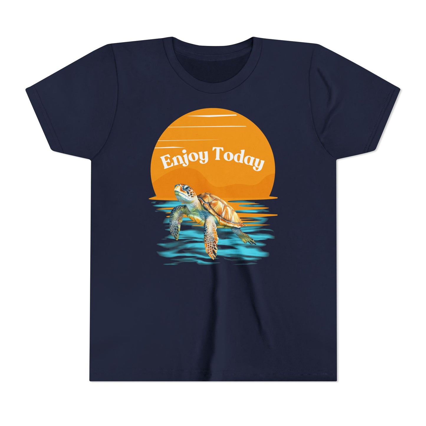 "Enjoy Today" Turtle Tee for Kids & Ocean Lovers