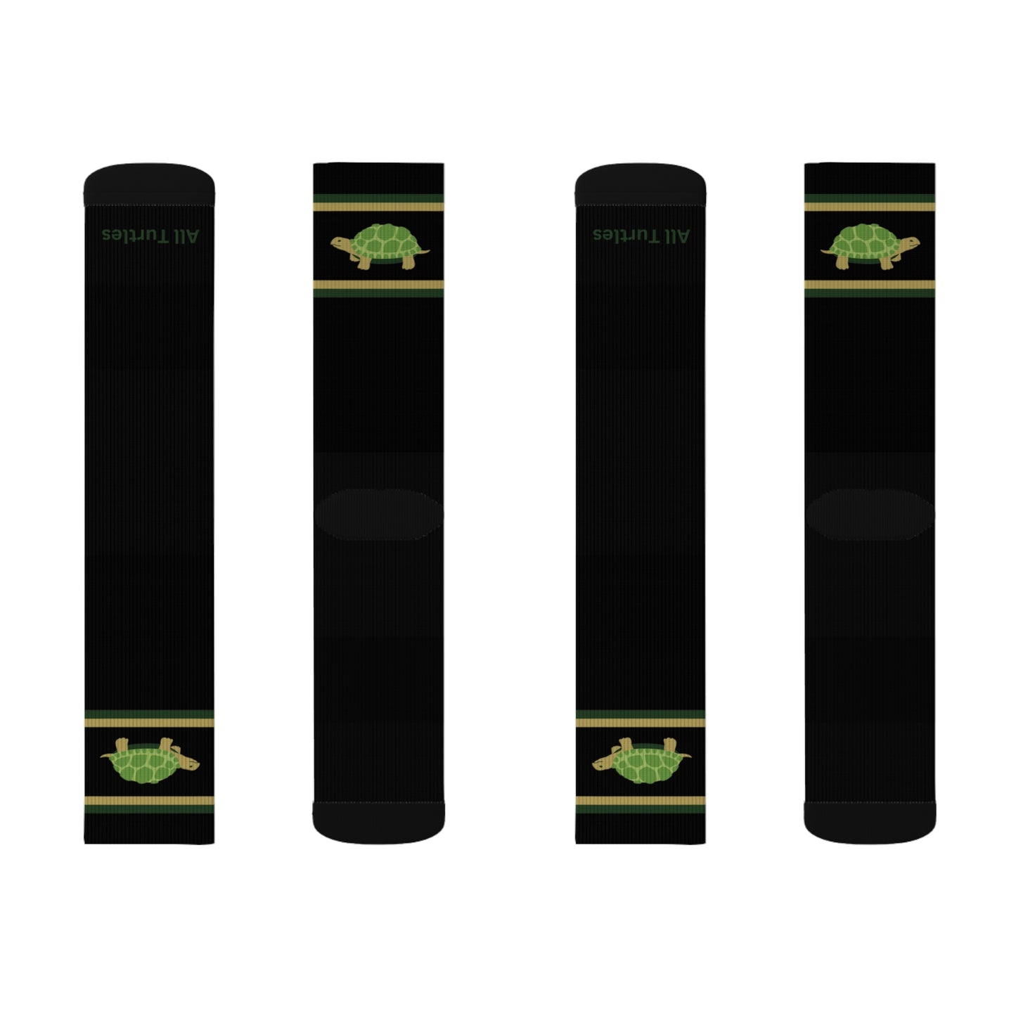 Tortoise Band Socks - Black