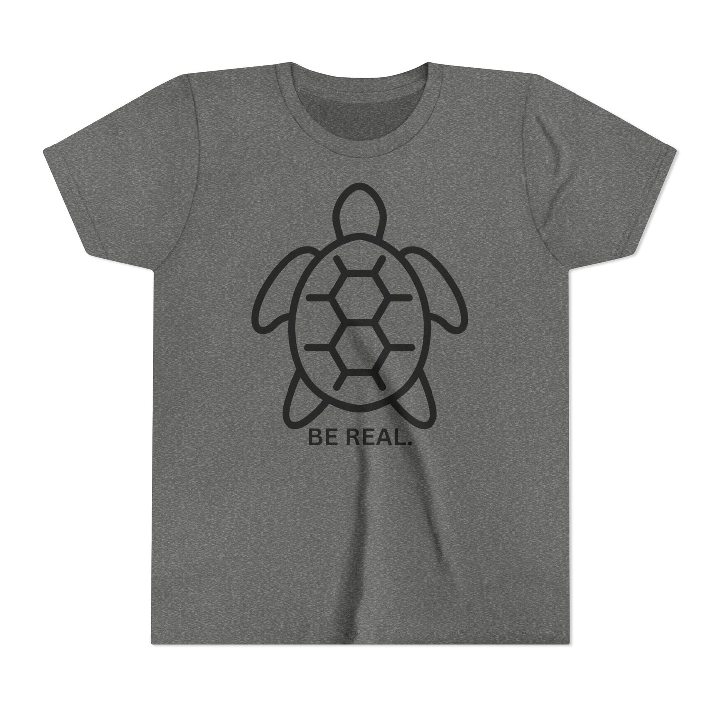 "Be Real" Minimalist Turtle Design for Kids