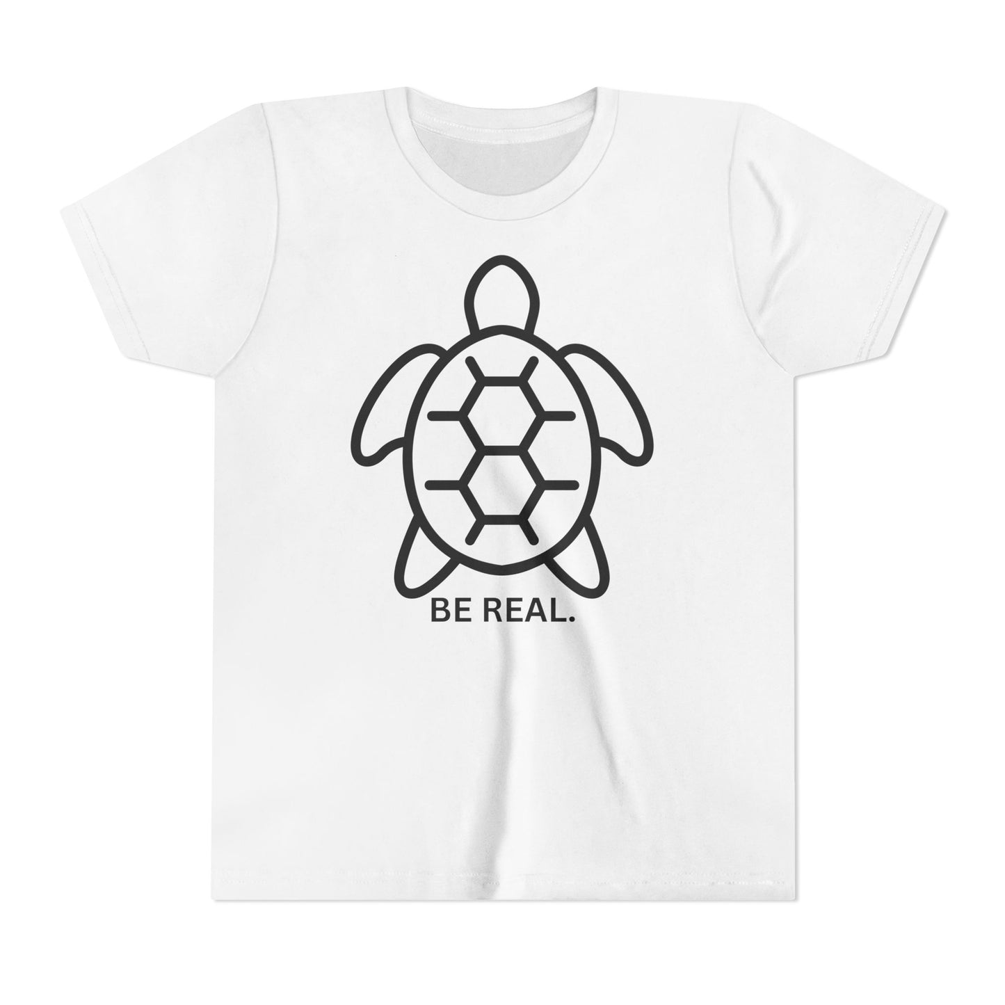 "Be Real" Minimalist Turtle Design for Kids
