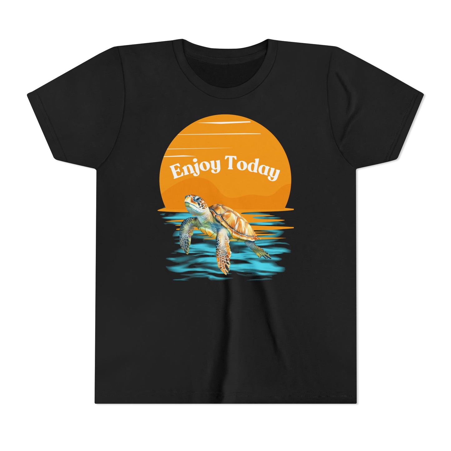 "Enjoy Today" Turtle Tee for Kids & Ocean Lovers