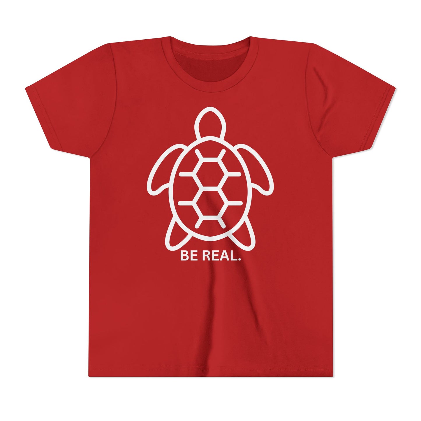 "Be Real" Minimalist Turtle Design for Kids