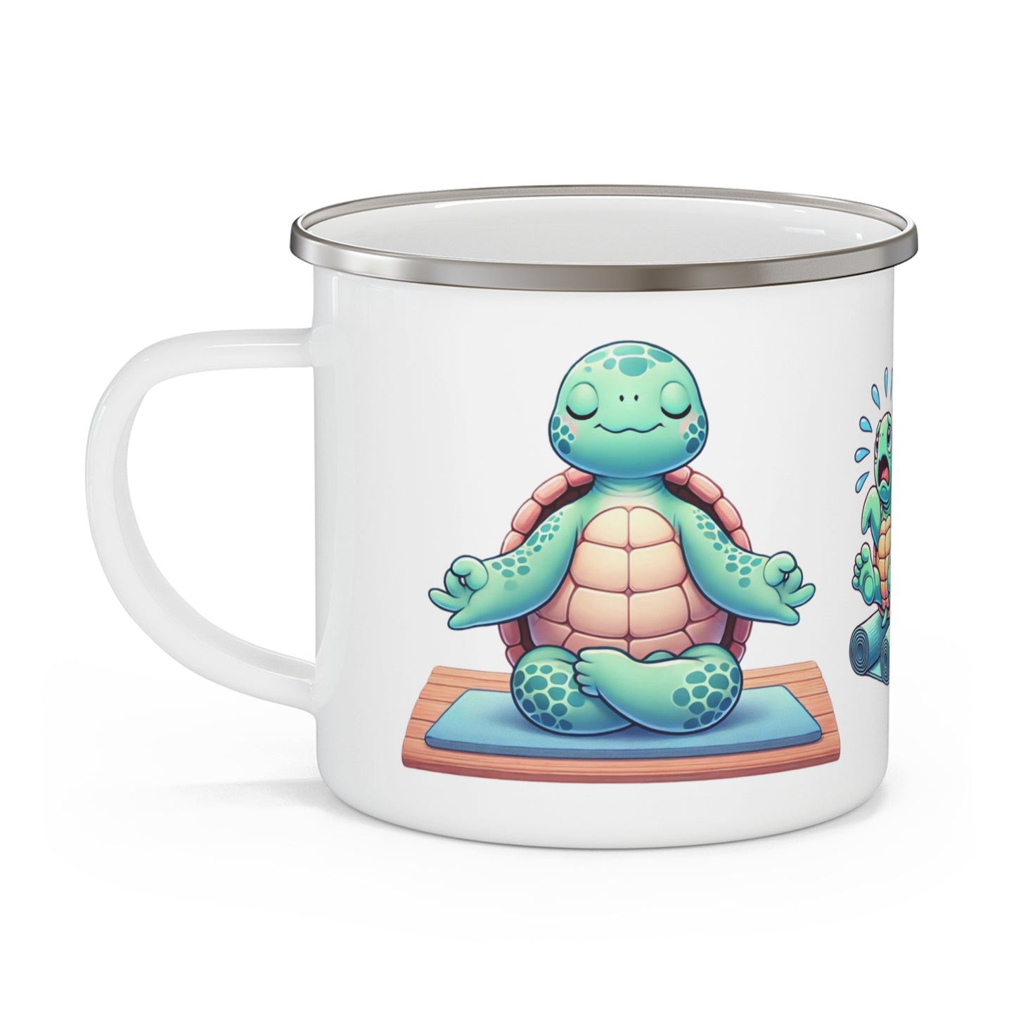 Zen & Restless Turtle Enamel Mug