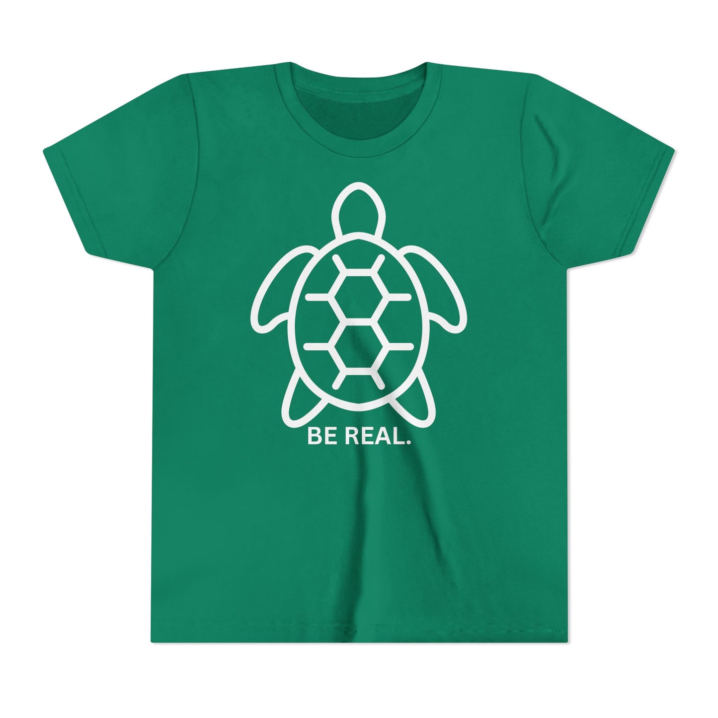 "Be Real" Minimalist Turtle Design for Kids