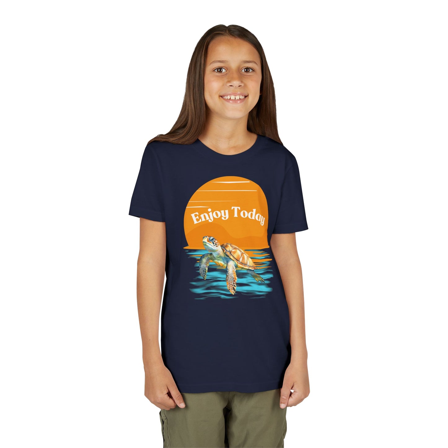 "Enjoy Today" Turtle Tee for Kids & Ocean Lovers