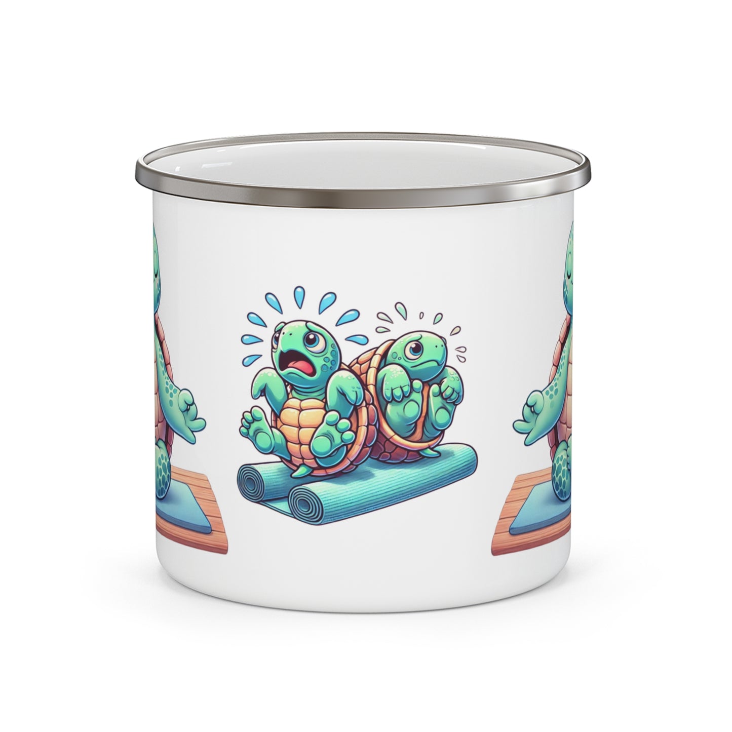 Zen & Restless Turtle Enamel Mug