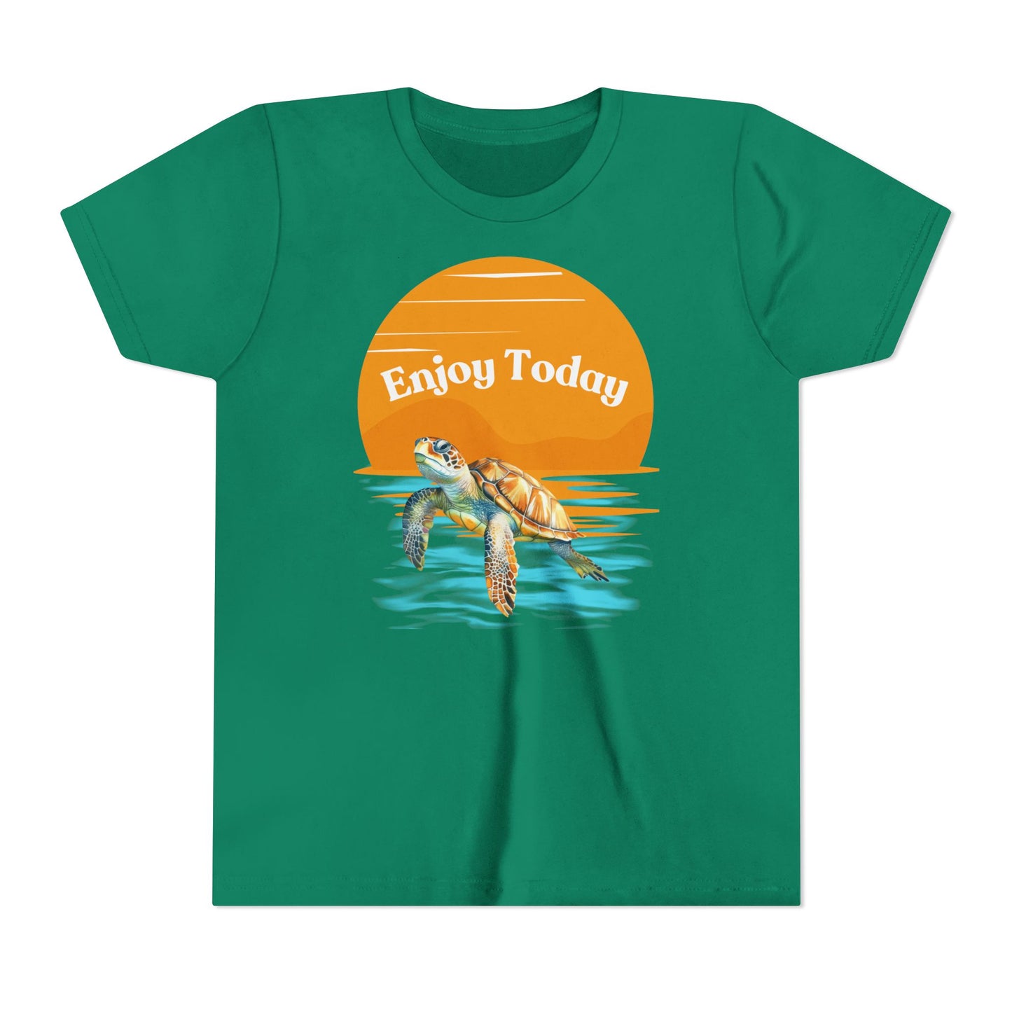 "Enjoy Today" Turtle Tee for Kids & Ocean Lovers