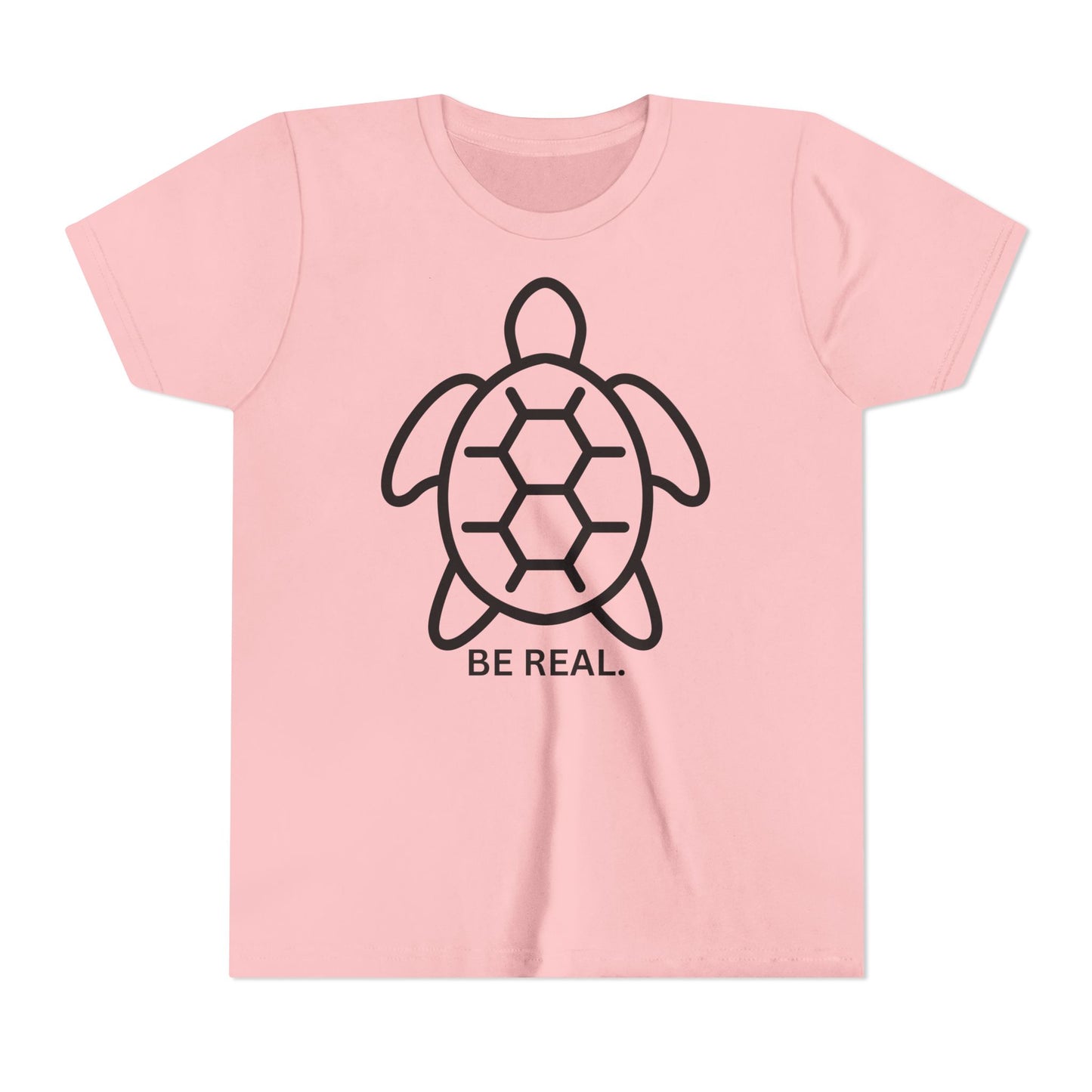 "Be Real" Minimalist Turtle Design for Kids