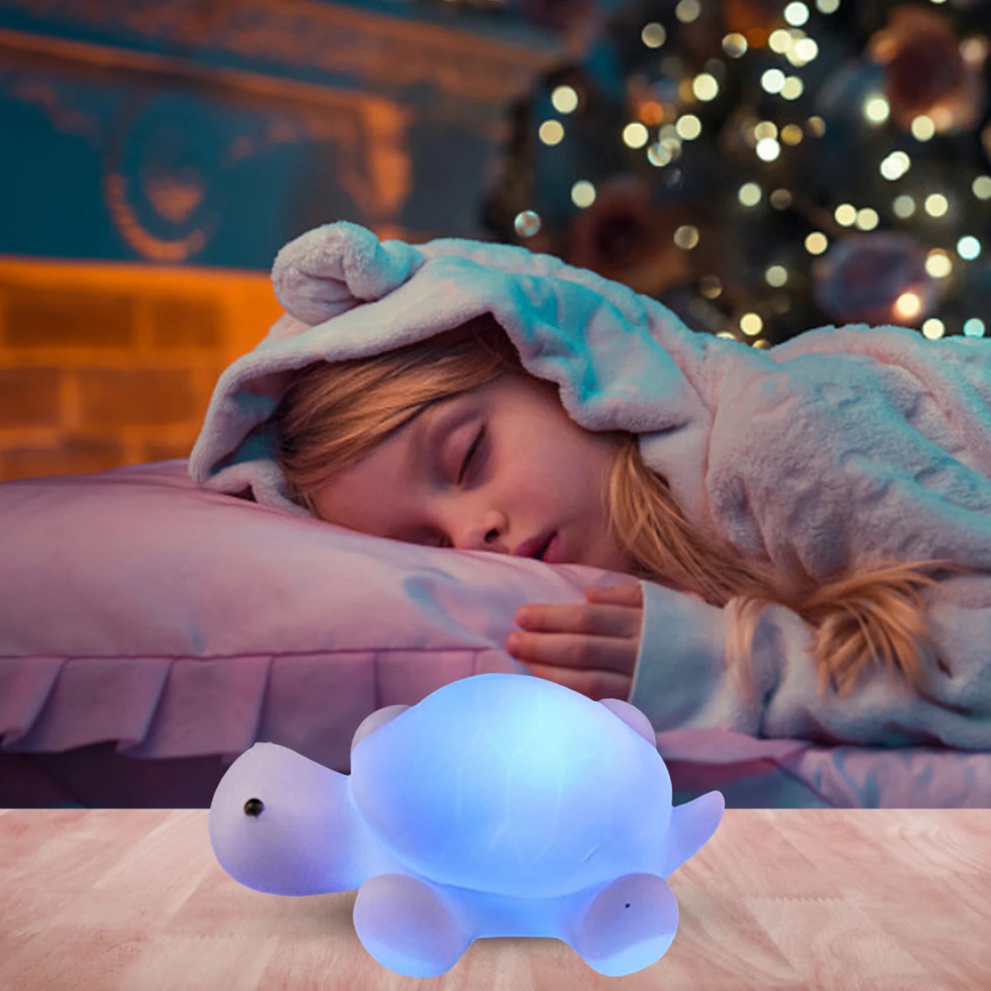 Color-Changing Turtle Night Light – Soothing Glow for Kids