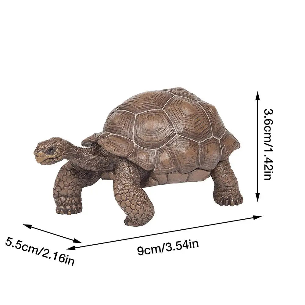 Galapagos Tortoise Figurine – Realistic 3" PVC Collectible Model