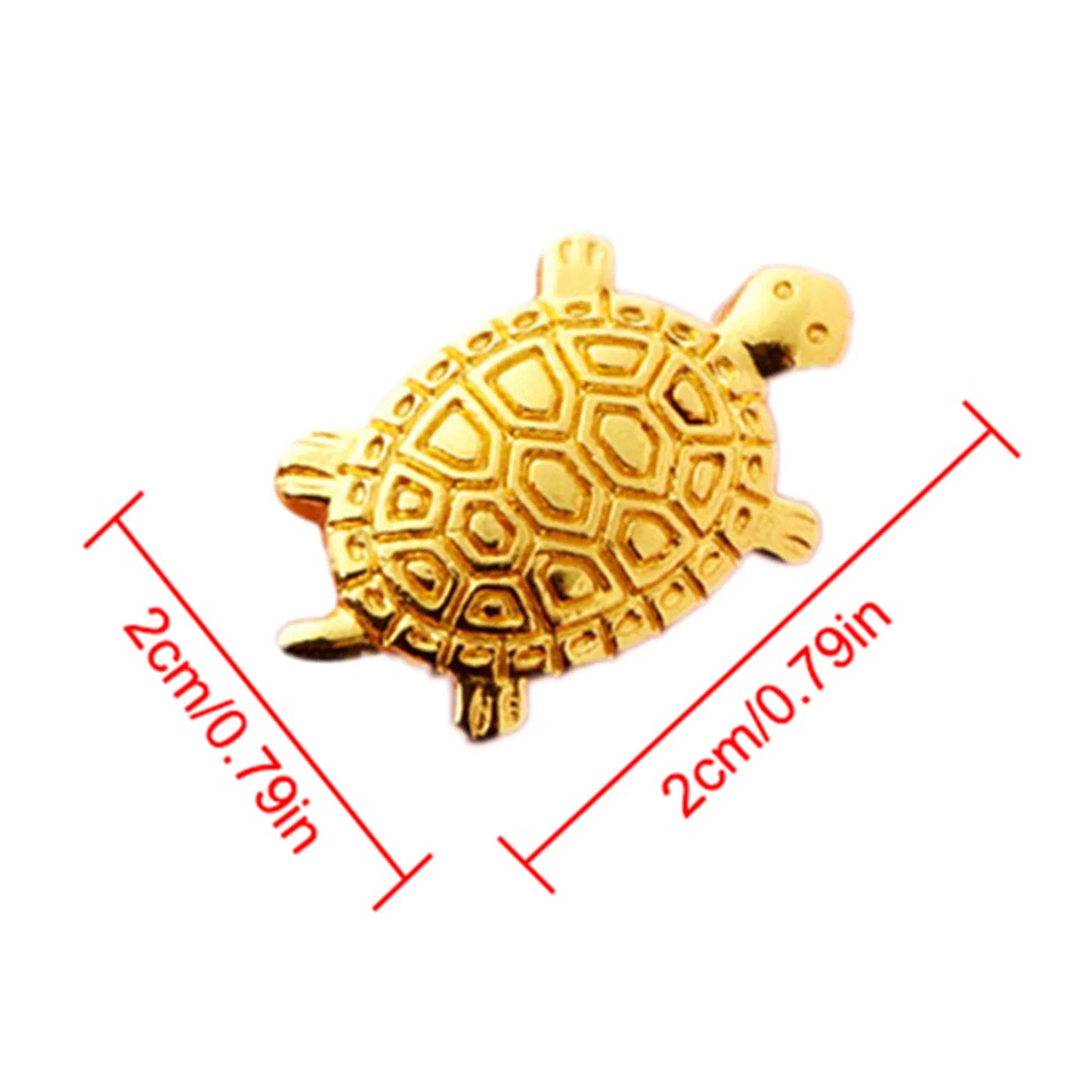 Golden Money Turtle – Japanese Feng Shui Wealth Charm for Wallet or Desk
