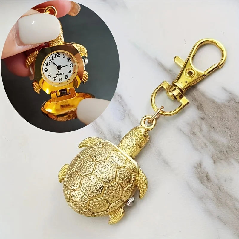 Charming Turtle Pendant Watch: A Whimsical Timepiece