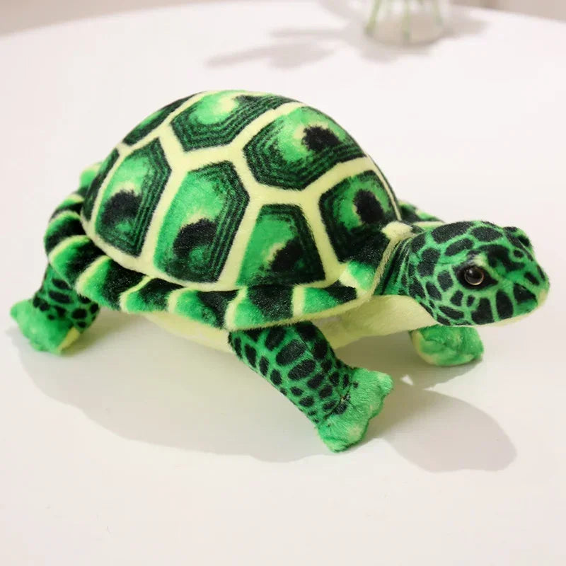 Realistic Green Tortoise Plush Toy – Soft Stuffed Turtle for Kids, Baby Gifts & Home Decor