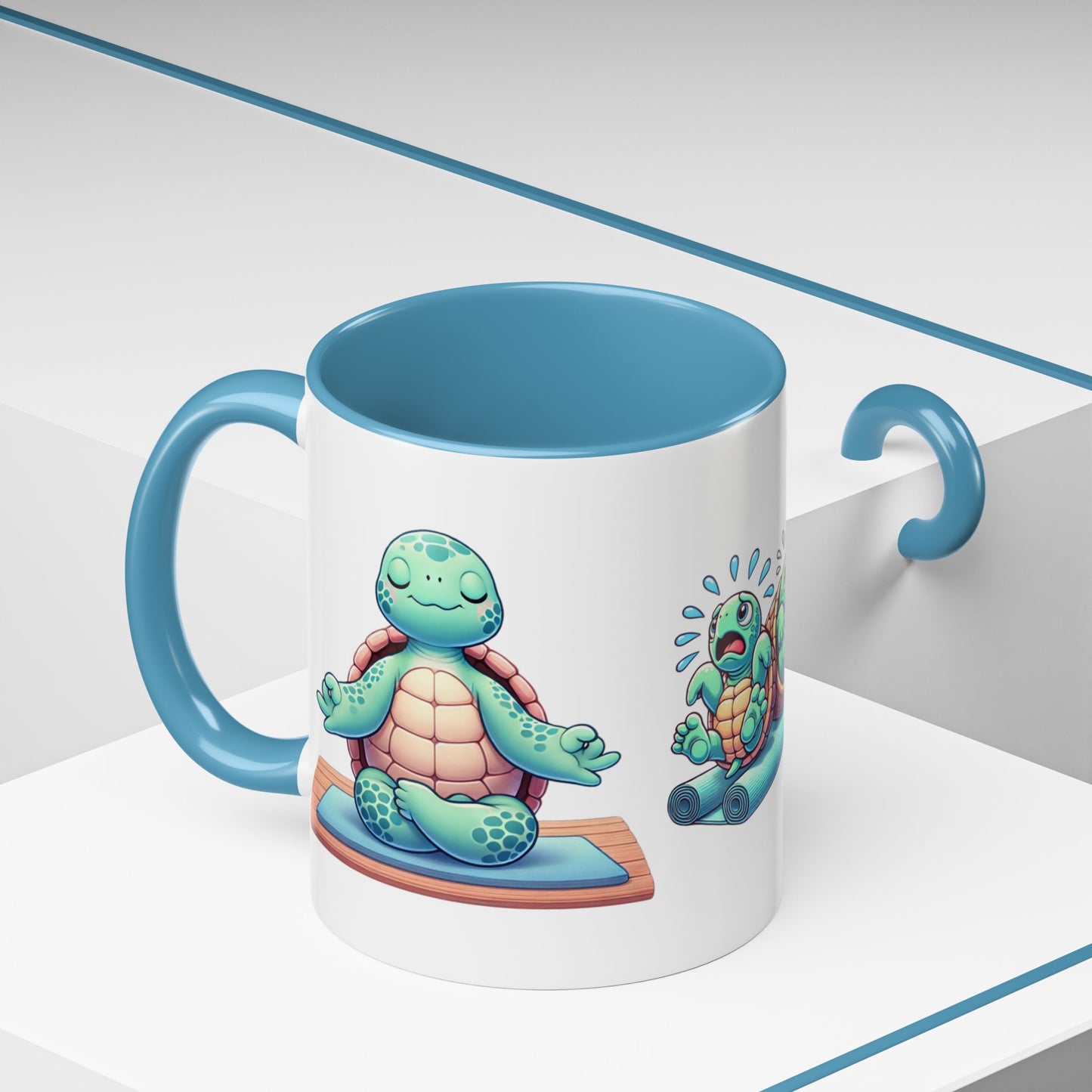 Zen & Restless Turtle Ceramic Mug – A Sip of Serenity and Laughter