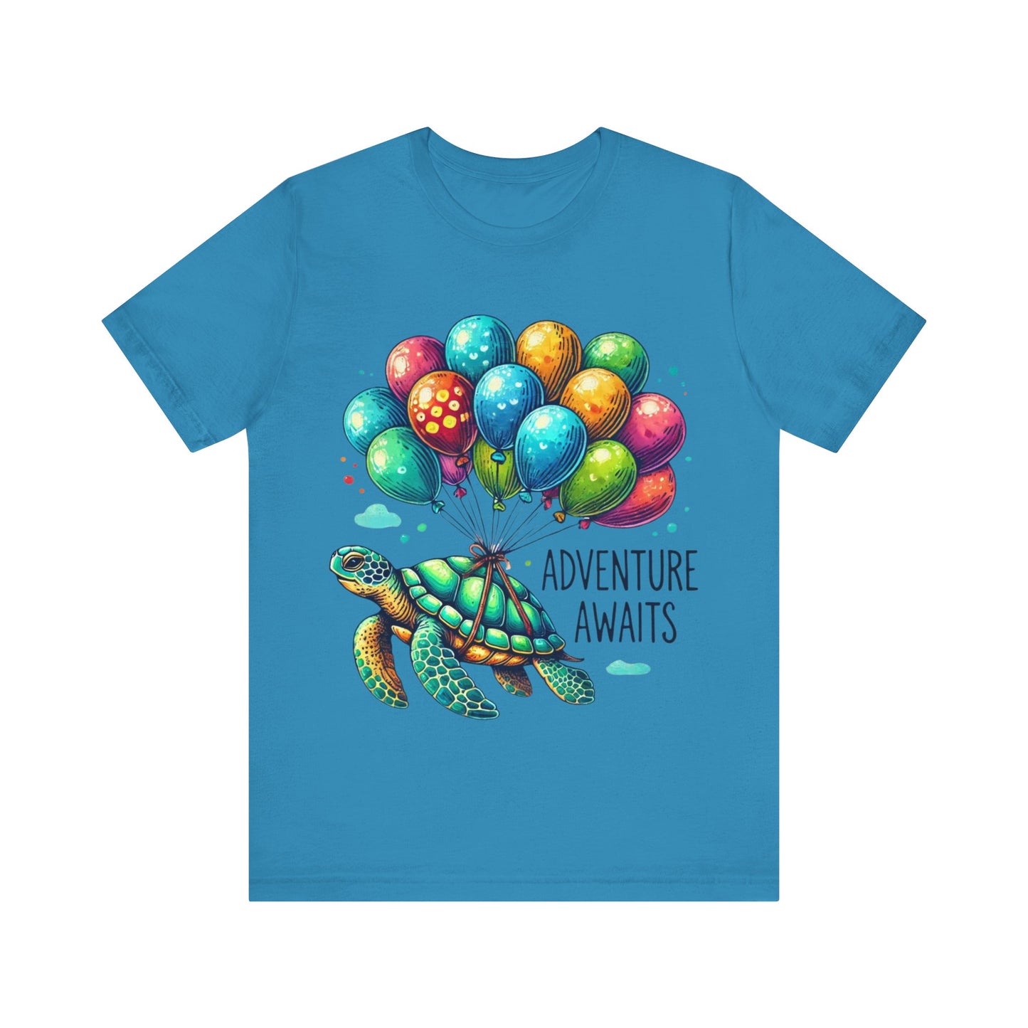 "Adventure Awaits" Turtle T-Shirt – Embark on Life’s Journey in Style