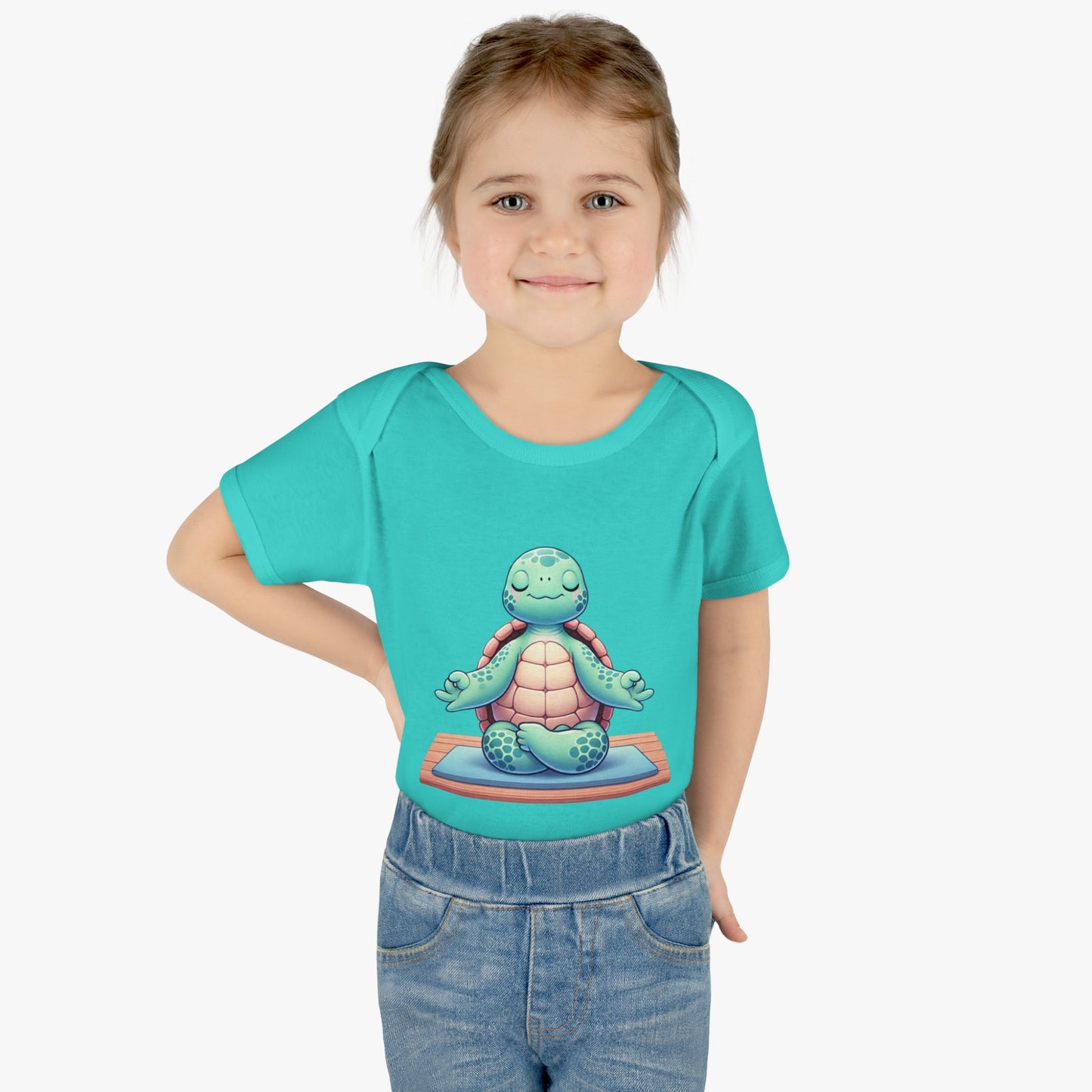 Embrace Tranquility and Comfort with Our Zen Turtle Baby Bodysuit