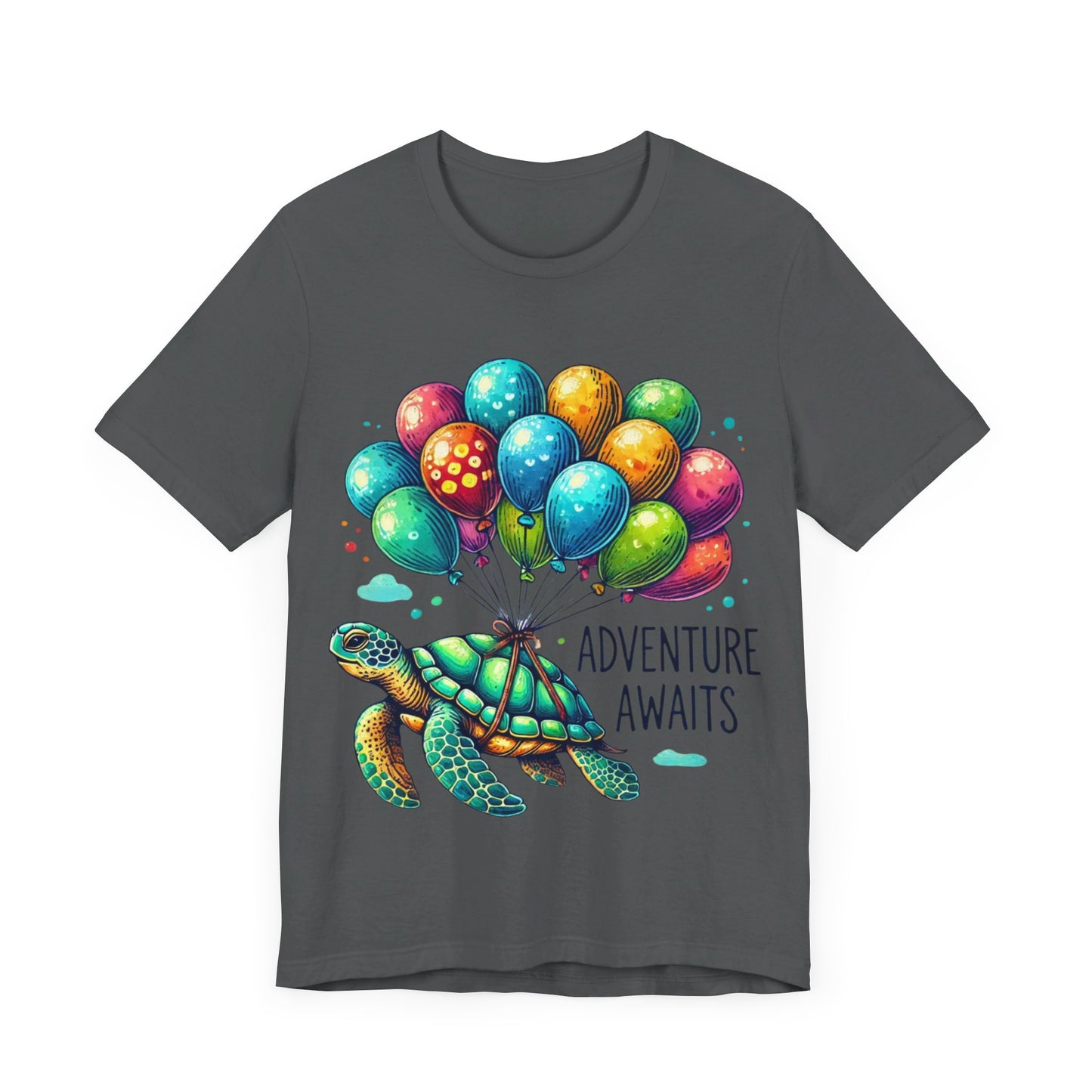 "Adventure Awaits" Turtle T-Shirt – Embark on Life’s Journey in Style