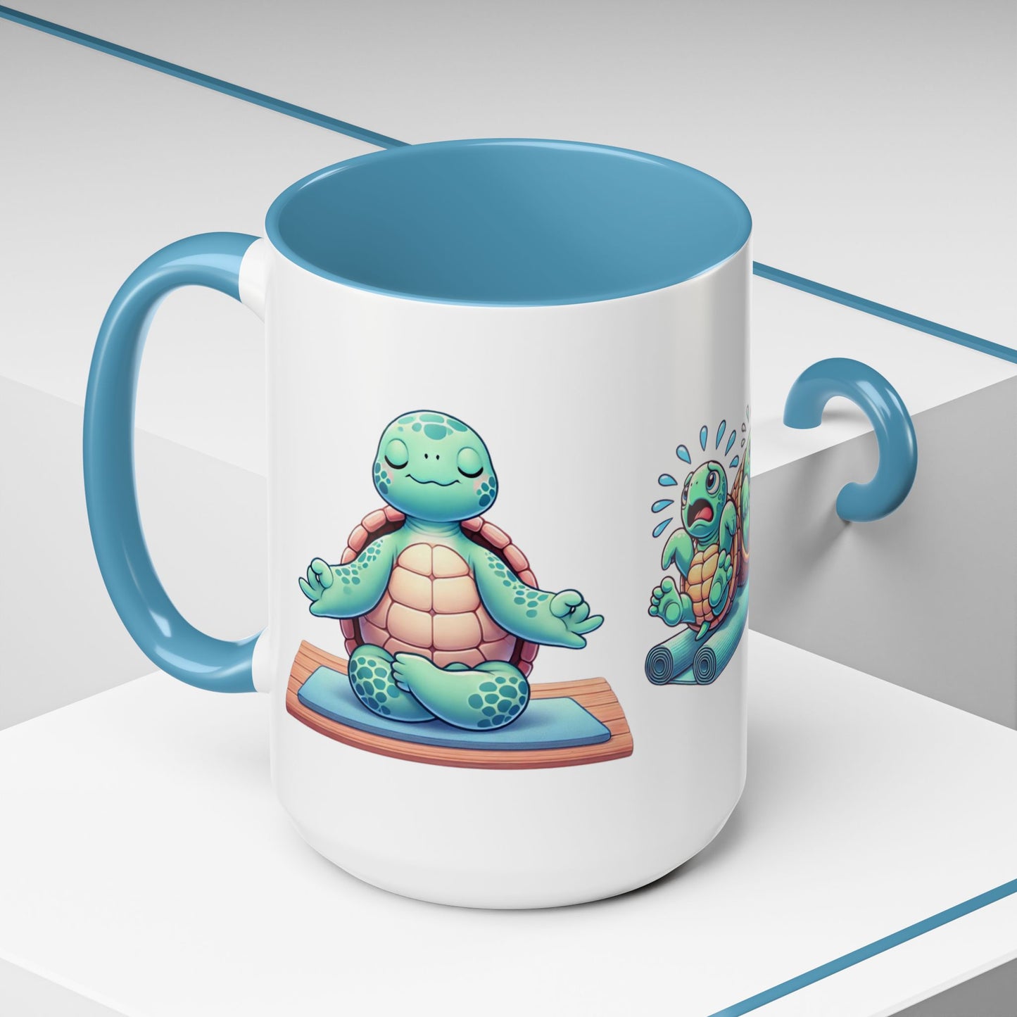 Zen & Restless Turtle Ceramic Mug – A Sip of Serenity and Laughter