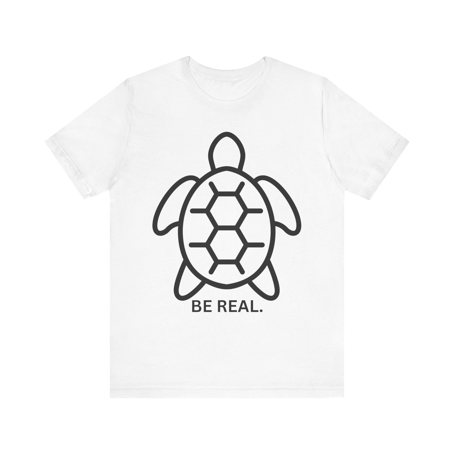 "Be Real" Minimalist Turtle Design