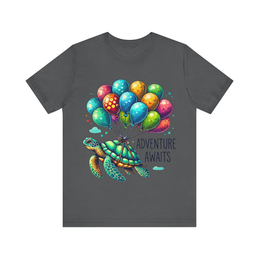 "Adventure Awaits" Turtle T-Shirt – Embark on Life’s Journey in Style