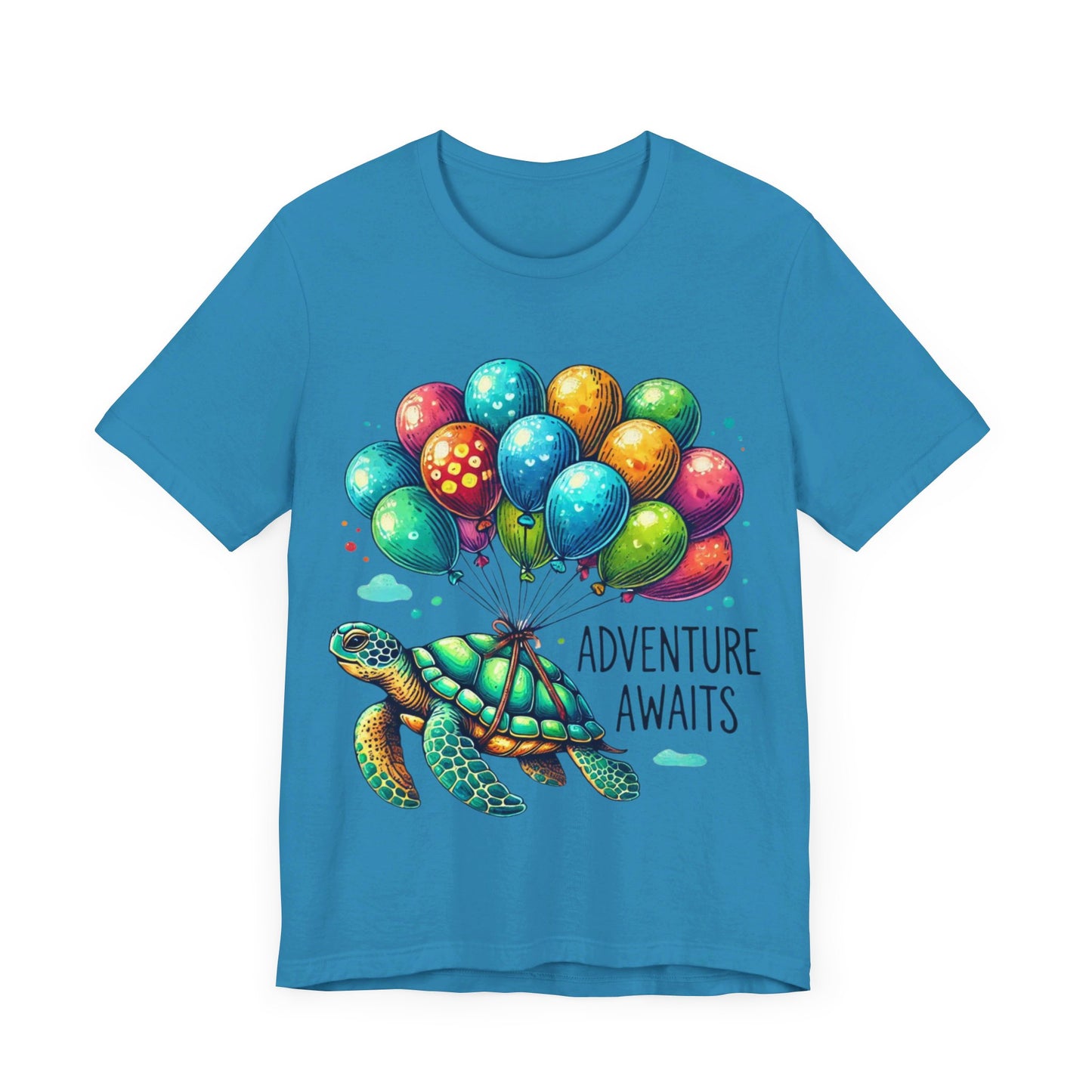 "Adventure Awaits" Turtle T-Shirt – Embark on Life’s Journey in Style