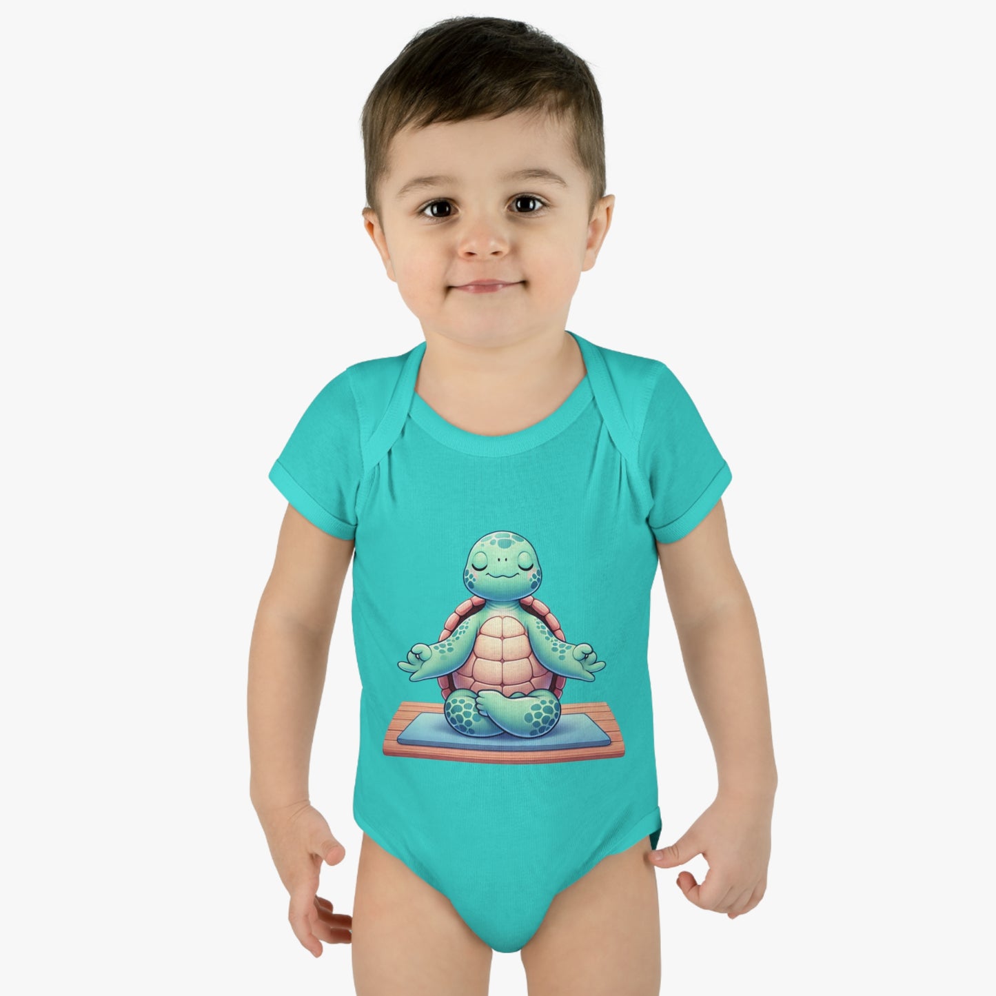 Embrace Tranquility and Comfort with Our Zen Turtle Baby Bodysuit