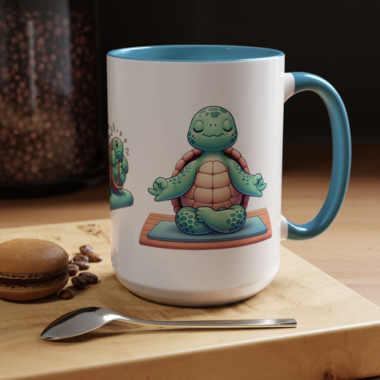 Zen & Restless Turtle Ceramic Mug – A Sip of Serenity and Laughter