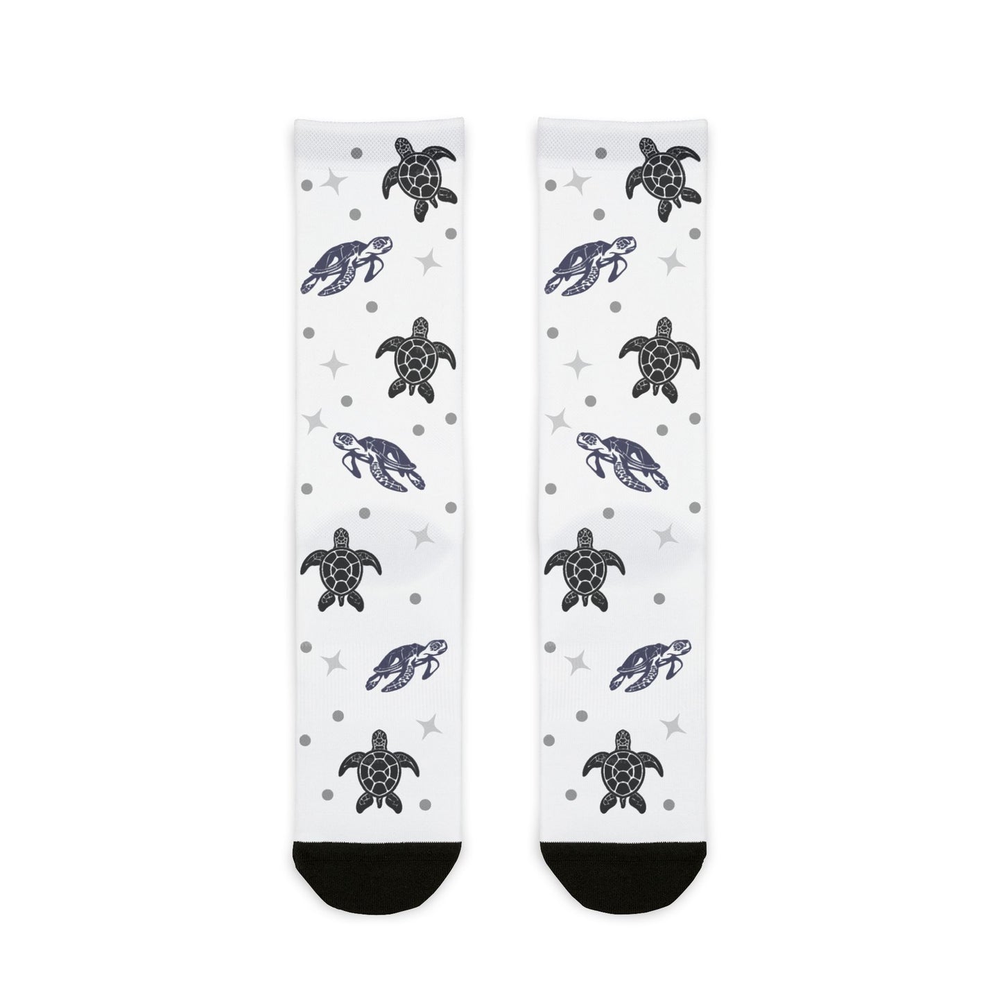 Sea Turtle & Starry Night Crew Socks