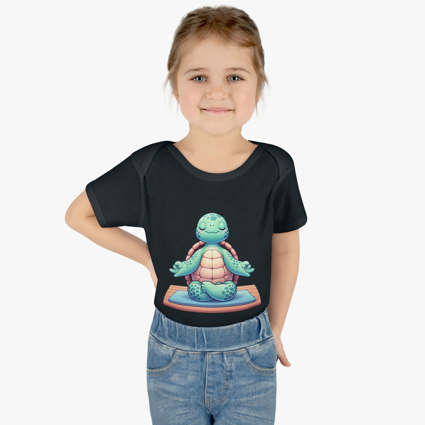 Embrace Tranquility and Comfort with Our Zen Turtle Baby Bodysuit