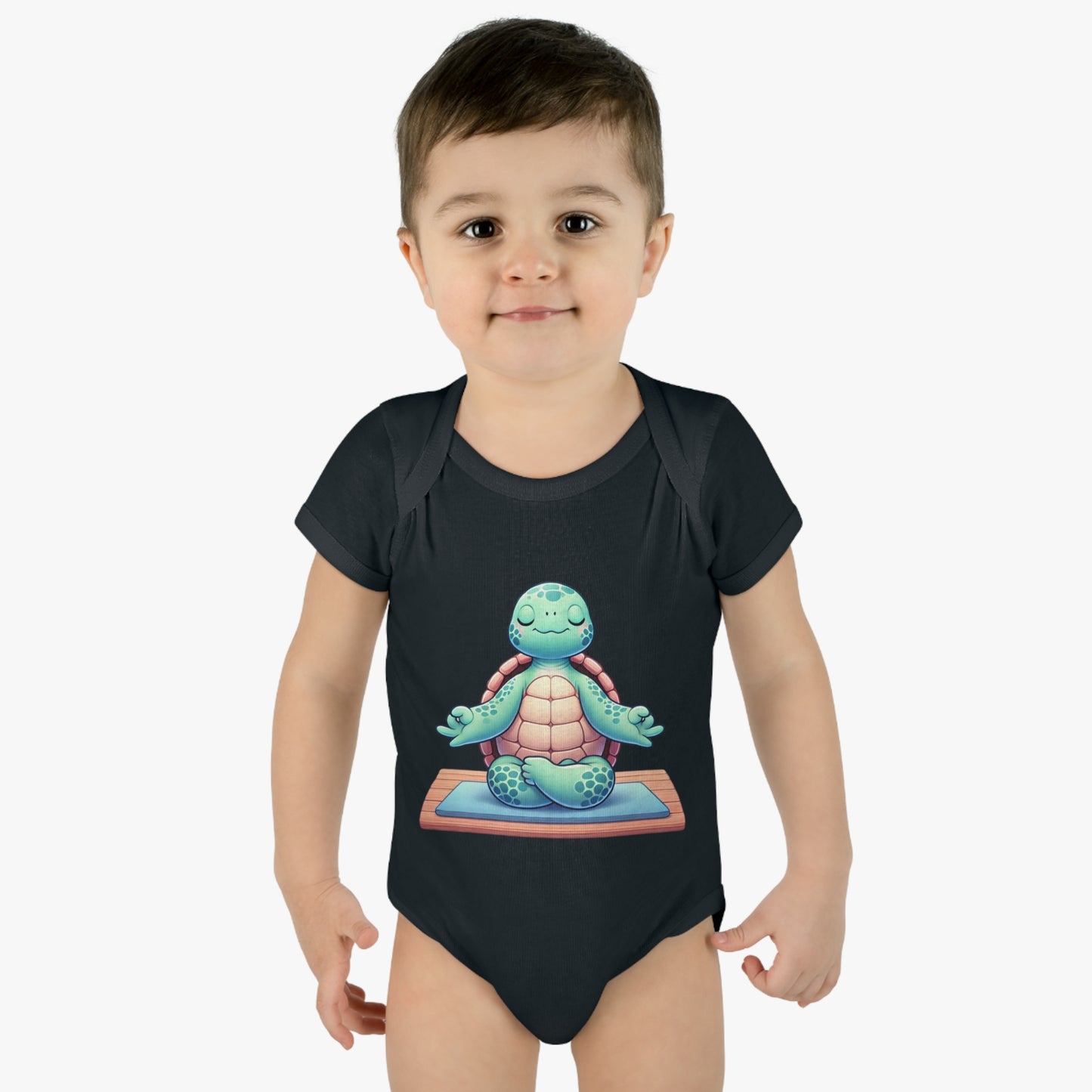 Embrace Tranquility and Comfort with Our Zen Turtle Baby Bodysuit