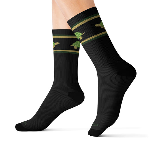 Tortoise Band Socks - Black