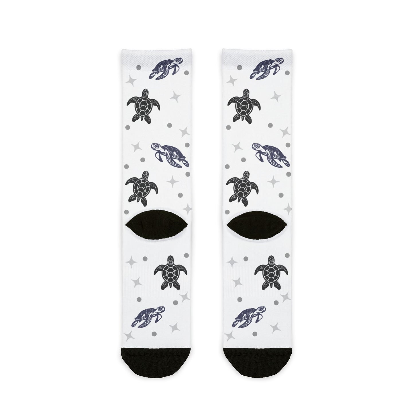 Sea Turtle & Starry Night Crew Socks