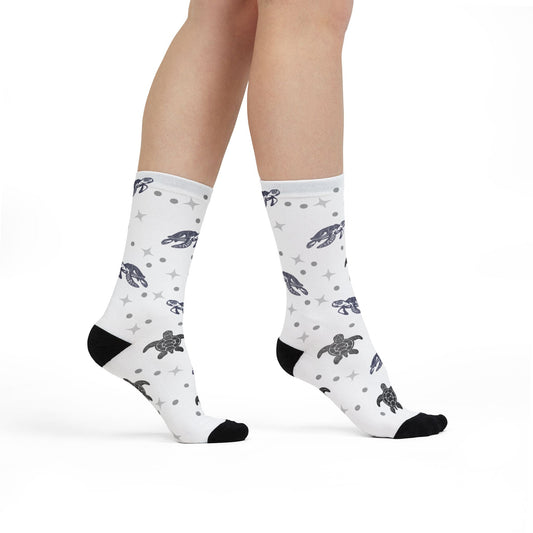 Sea Turtle & Starry Night Crew Socks